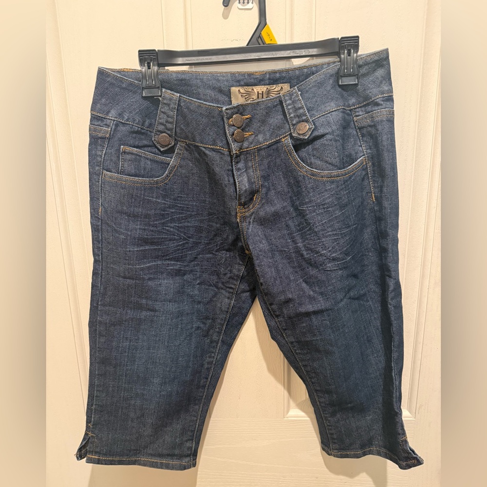 Y2K low rise HiNT denim capri